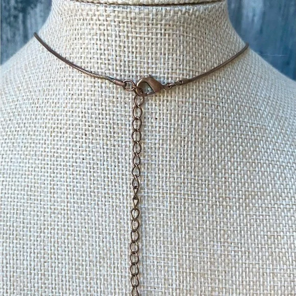 Vintage 1970s Modernist Brass Fringe Bib Necklace | Sculptural Statement - Picture 4 of 4